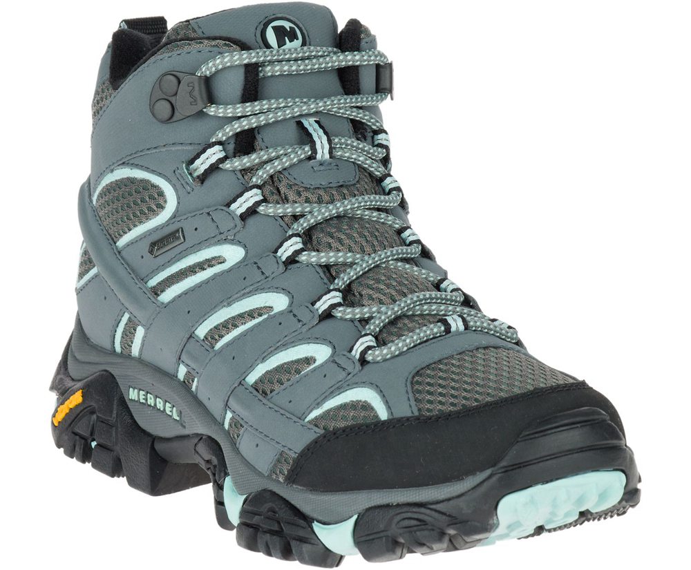 Merrell Boots Grey - Moab 2 Mid GORE-TEX® - Womens 47AVXEGBN
